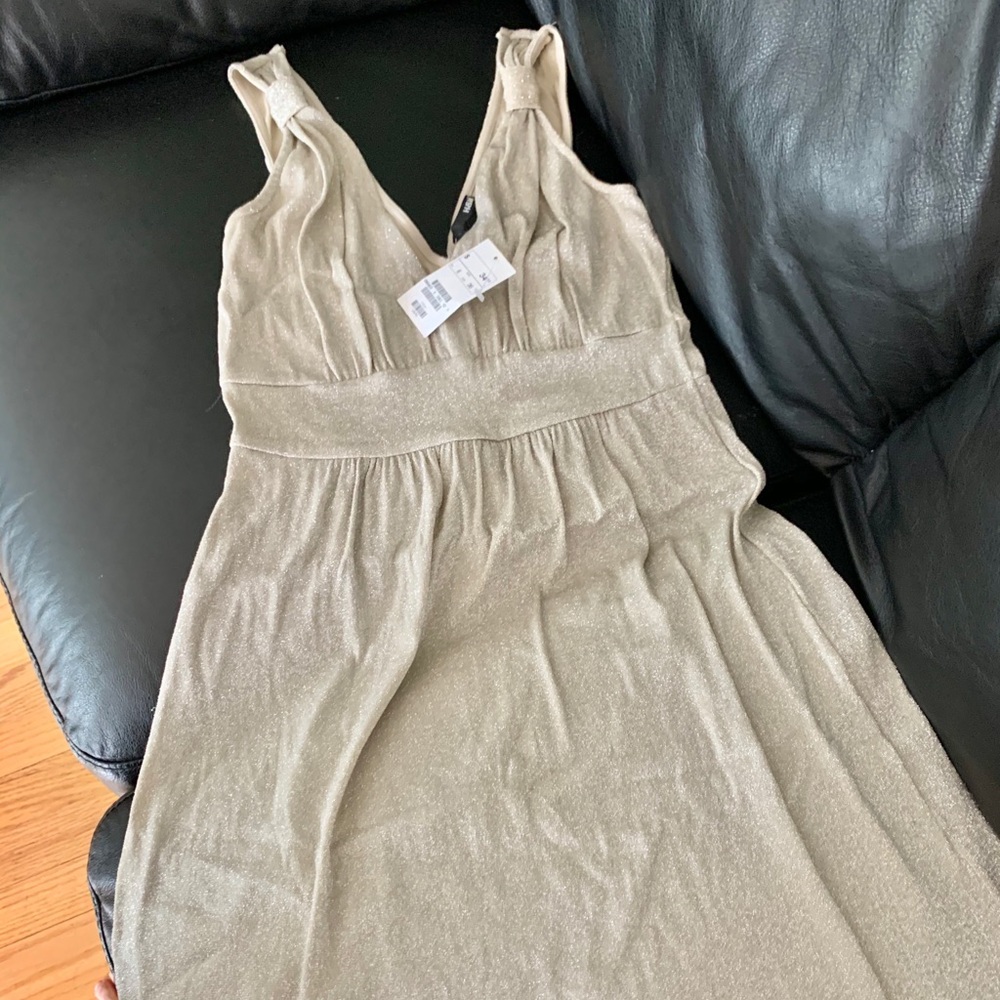 New h and m gold dress